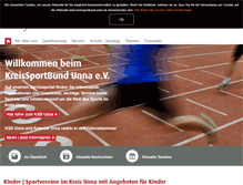 Tablet Screenshot of kreissportbund-unna.de